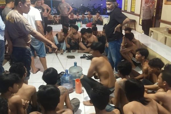 Asik Pesta Miras, Puluhan Pemuda Diamankan Polsek Manggala