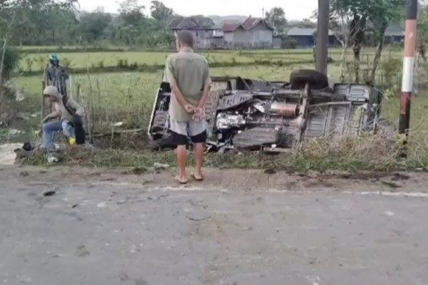 Mobil Pickup Angkut Mahasiswa Unibos Kecelakaan, 1 Orang Meninggal