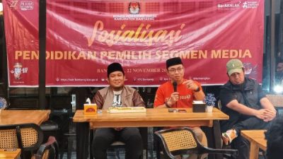 Gelar Sosialisasi Pemilih, KPU Bantaeng Ajak Awak Media Tingkatkan Partisipasi Pemilih