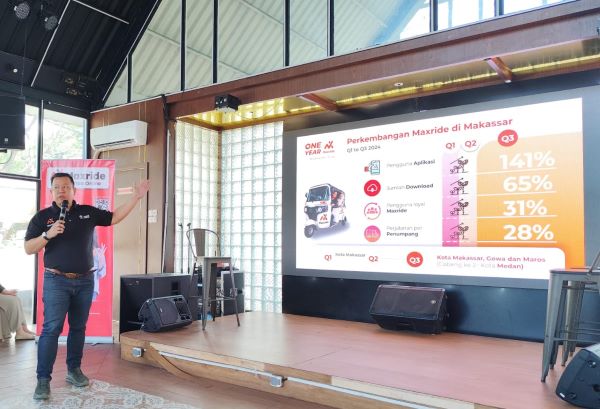 Rayakan Tahun Pertama di Makassar, Maxride Indonesia Hadirkan Fitur Pembayaran E-Wallet