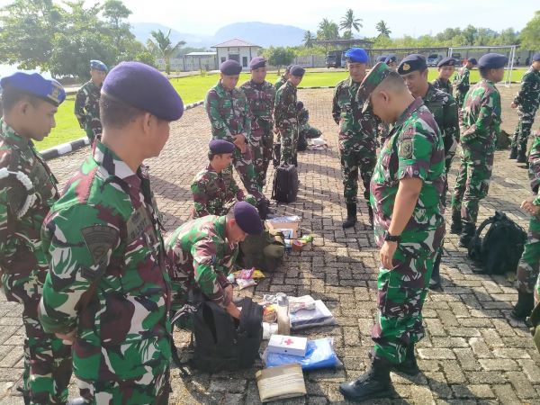 Siap Siaga, Lanal Mamuju Gelar Latihan Penanggulangan Bencana