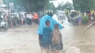 Hujan Deras dan Sungai Meluap, Banjir Rendam Wilayah Tamanroya Jeneponto