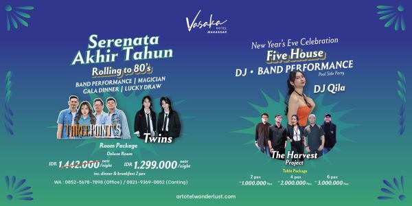 Vasaka Hotel Makassar Semarakkan Akhir Tahun Lewat Artotel Wanderlust