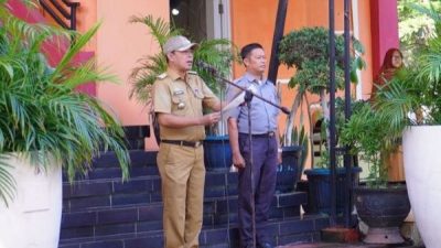 Camat Biringkanaya Pimpin Upacara Bendera, Tekankan Disiplin dan Siaga Bencana