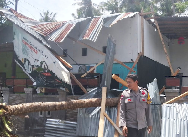 Akibat Angin Kencang, Rumah Warga Tertimpa Pohon Tumbang di Majene