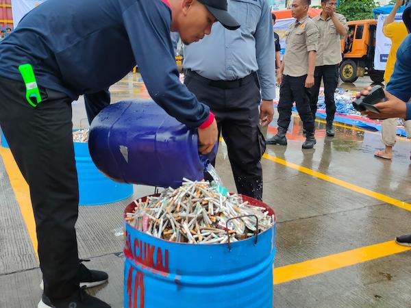 Bea Cukai Makassar Gagalkan Peredaran 168 Ribu Batang Rokok Ilegal