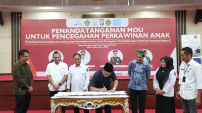 Sulsel Fokus Cegah Perkawinan Anak