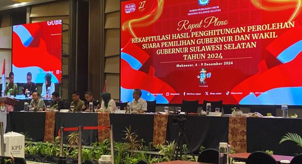 Rekapitulasi Pilgub Sulsel 2024: Paslon ASS-Fatmawati Raih 3 Juta Suara