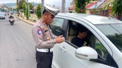 Cegah Kecelakaan, Satlantas Polres Majene Gencarkan Razia Pelanggaran Kasat Mata
