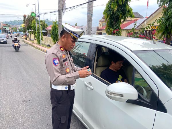 Cegah Kecelakaan, Satlantas Polres Majene Gencarkan Razia Pelanggaran Kasat Mata