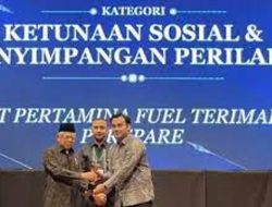 Pertamina Fuel Terminal Parepare Terima Penghargaan dari Wapres