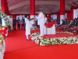 Pelaksanaan Upacara Peringatan HUT Kemerdekaan Tingkat Maros
