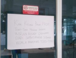 Tolak Mutasi Bupati, Staff-Perawat Puskesmas Togo-togo Mogok Kerja
