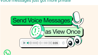 Fitur Sekali Dengar Voice Messages WhatsApp Hadir!