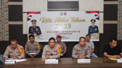 Sepanjang 2023, Angka Kriminalitas-Narkoba di Jeneponto Meningkat