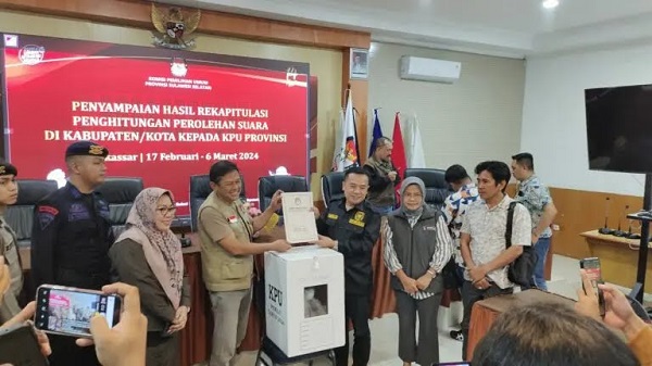 Rekapitulasi Suara Rampung di Sidrap, Prabowo-Gibran Menang