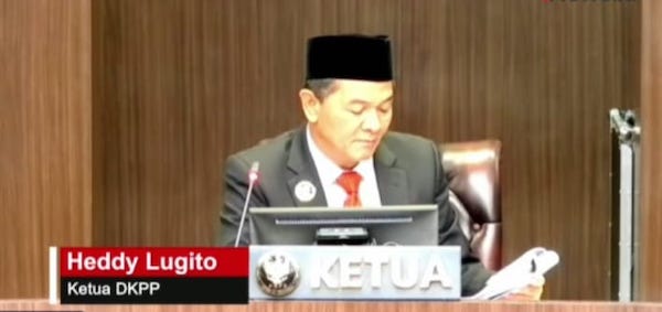 DKKP Tetapkan Ketua KPU RI Melanggar Soal Pendaftaran Gibran 