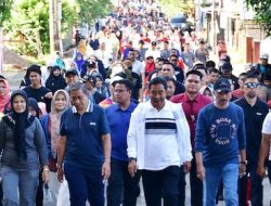 Warga Wajo Senam Jantung Sehat Bersama Pj Gubernur
