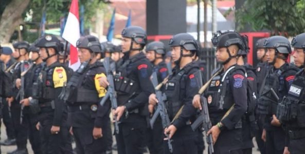 127 Personel Brimob Bone Siap Amankan Pemilu 2024