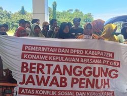 Warga Wawonii Gelar Aksi Protes Akibat Air Tercemar