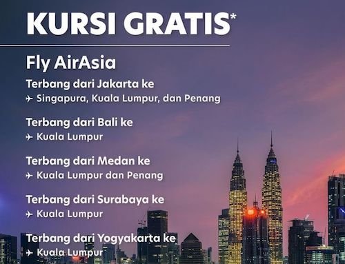 AirAsia Tebar Promo Tiket Gratis Rute Internasional