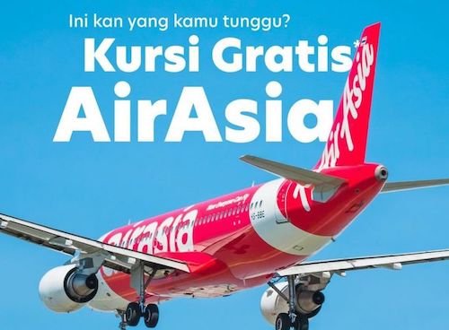 Begini Cara Dapatkan Tiket Gratis AirAsia