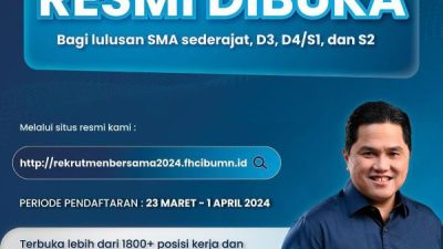 Rekrutmen Bersama BUMN 2024 Dibuka Hari Ini, Berikut Syarat dan Panduan Pendaftaran
