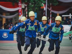 HUT Damkar Indonesia ke 105, Makassar Sabet Juara 1 Hose Laying
