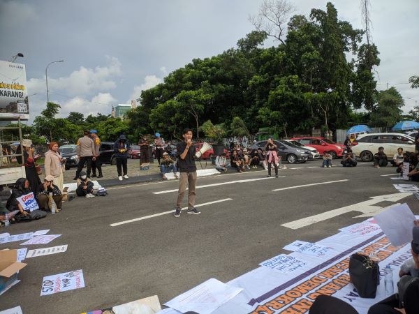 Aliansi Penggerak IWD Gelar Aksi Bebas Aspirasi di Bundaran CPI