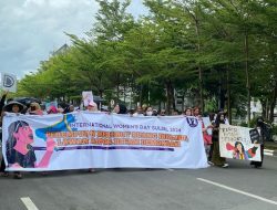Perempuan di Makassar Aksi Demonstrasi Peringati International Woman Day