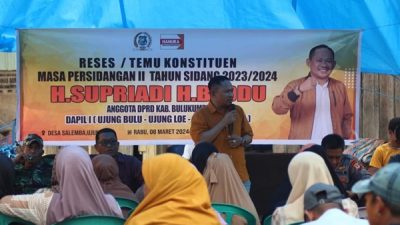 Legislator Supriadi Temui Konstutien di Ujung Loe
