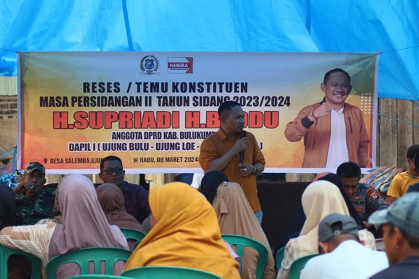 Legislator Supriadi Temui Konstutien di Ujung Loe