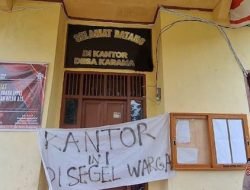 Istri Kades Karama Minta Warga Untuk Tidak Berdemo-Segel Kantor Desa