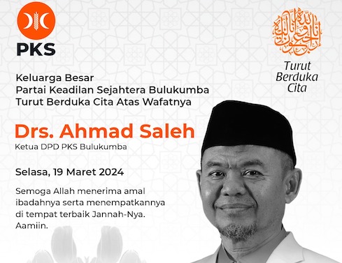 Ketua PKS Bulukumba Meninggal Dunia