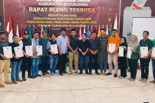KPU Tetapkan 40 Caleg DPRD Bulukumba 2024, Berikut Daftarnya