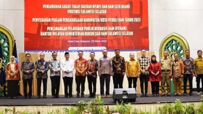 Pj Gubernur Kukuhkan Gugus Tugas Daerah Bisnis dan HAM Sulsel