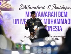 Atasi Pemanasan Global, Pj Gubernur Ajak BEM Unismuh Tanam Pohon