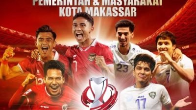 Pemkot Makassar Siapkan Nobar Gratis Timnas Indonesia di Pantai Losari