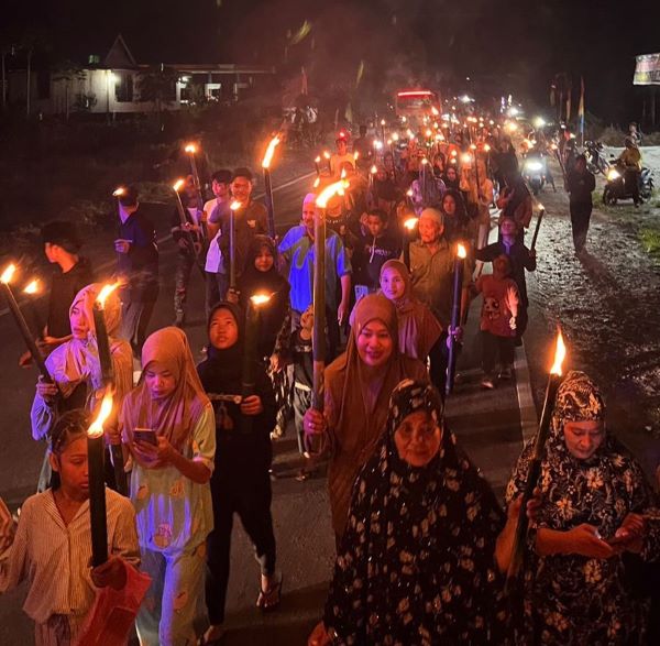 Tutup Ramadan, Gempur Lutra Gelar Pawai Obor dan Gema Takbir