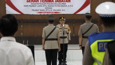 Kapolres Bulukumba Pimpin Upacara Sertijab Kasat Intelkam