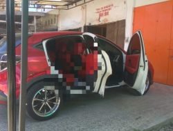 Polisi Amankan TKP Penemuan Mayat Dalam Mobil di Mamuju