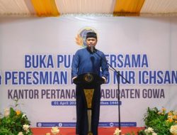 Bupati Adnan Resmikan Masjid Nur Ichsan Kantor BPN Gowa