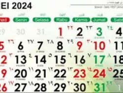 Berikut Daftar Tanggal Merah dan Hari Penting Mei 2024