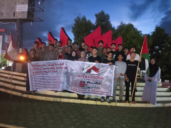 Puluhan Pemuda dan Mahasiswa Gelar Peringatan Al Quds di Mamuju