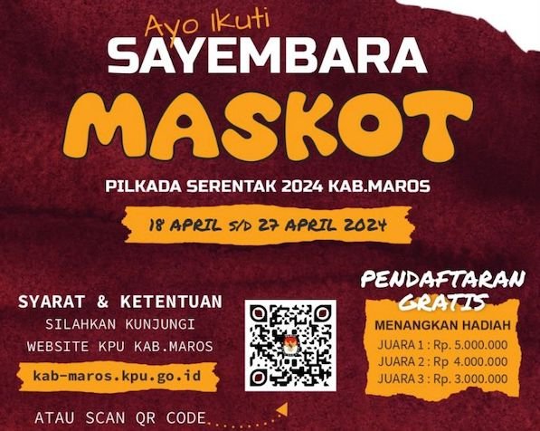 KPU Maros Gelar Sayembara Maskot Pilkada Serentak 2024