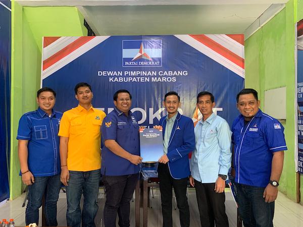 Tim Chaidir Syam dan Suhartina Bohari Kompak Ambil Formulir di DPC Demokrat