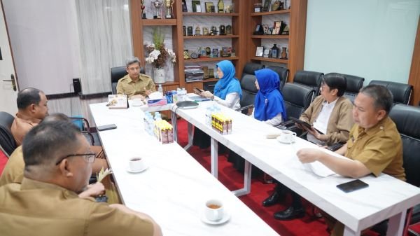 Pj Sekda Sulsel - Deputi BPJS Kesehatan Bahas Peningkatan Layanan Kesehatan