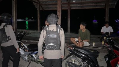Demi Menjaga Keamanan, Polres Majene Rutin Lakukan Patroli Malam