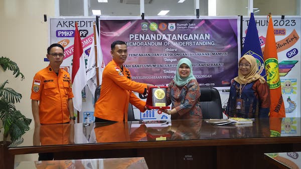Basarnas Mamuju-RSUD Sulbar MoU Tentang Penyelenggaraan SAR