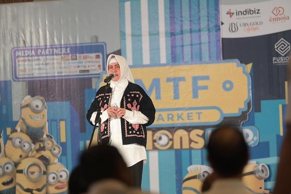 Dukung UMKM-Branding Kota Makan Enak, Indira Buka Bazar MTF Market di Makassar
